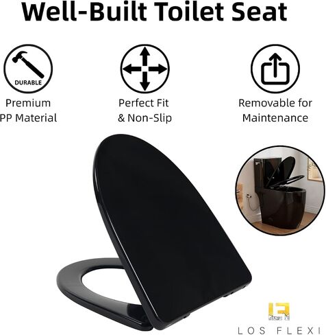Modern Skirted 21" High Toilet with Cyclone Flush, Los Flexi Tall Toilets For Seniors 21 inch, Comfort Elongated Bowl, Chrome Lever, Soft-Close Seat, 1.28GPF Two-Piece Extra Tall Toilet, 12" Rough-In in Kuwait