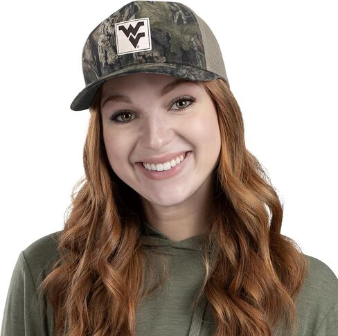 غطاء رأس باسيفيك NCAA Collegiate Camo Snapback Trucker غطاء خلفي شبكي مسامي مثالي للاستخدام في الهواء الطلق والمغامرات in Saudi Arabia