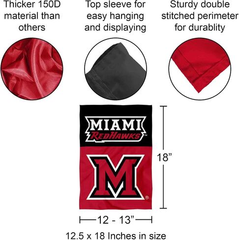 Miami Redhawks Garden Banner Flag in Saudi Arabia
