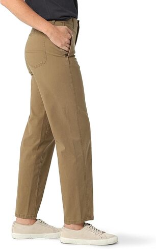 بنطال Lee نسائي Ultra Lux متوسط ​​الارتفاع مريح بأرجل مستقيمة in Kuwait