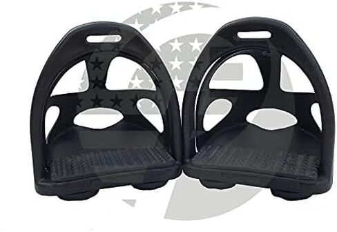 4.75 Plastic Polymer Composite Horse Endurance Stirrups with Removable Cage 12 Colors in Saudi Arabia