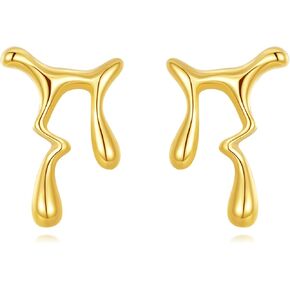 925 Sterling Silver Bee Strains Gold Pumblebee Bumblebee Stud Arrings Jewelery Higds for Women in Saudi Arabia