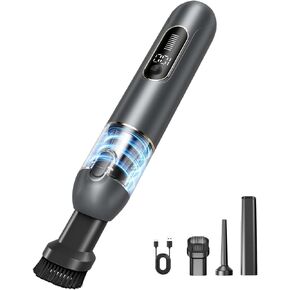 4-in-1 Handheld Cordless Car Vacuum – 19000PA, Brushless Motor, 2-in-1 Blow & Suction, Dual Modes, Type-C, Mini & Portable for Car, Home, Office, Keyboard Cleaning in Saudi Arabia