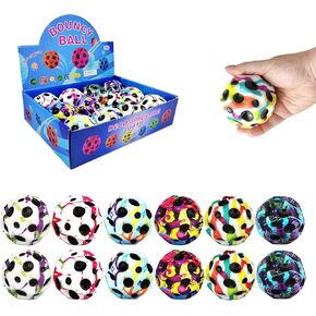 12 PCS Large Bouncy Ball, Colorful Big Super Bounce Toy,Extreme High Bouncing Balls for Kids,Fun Kids Lightweight Foam Jump Sensory Ball for Outside (HHLFCL) in Kuwait