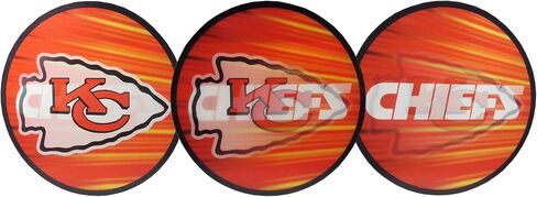 Siskiyou Sports NFL Kansas City Chiefs Lenticular Flip DecalsOne Size, Team Colors in Saudi Arabia