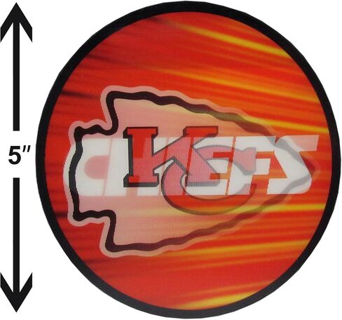 Siskiyou Sports NFL Kansas City Chiefs Lenticular Flip DecalsOne Size, Team Colors in Saudi Arabia