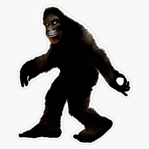 Bigfoot Gotcha! Saquatch Made You Look; The Circle Game Sticker Decal Bumper Sticker 5" in Saudi Arabia