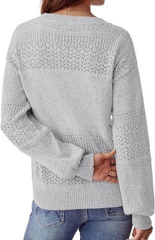 نوراكورا للسيدات الخامس سيفرات الكروشيه كروشيه خفيفة الوزن متماسكة سترة سور سبيكة طويلة الأكمام طويلة الخريف 2025 ملابس in Kuwait