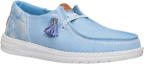 HEYDUDE Wendy Funk Embroidered Floral Black Size 9, Womens Shoes, Slip-on Loafers, Comfortable & Light-Weight in Kuwait