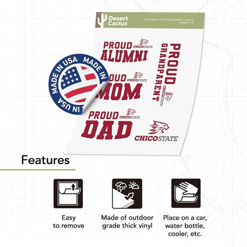 Desert Cactus Cal State University California Titans F Sticker Vinyl Secal Laptop Water Bottle Scrapbook (Family Full Sheet) in Kuwait