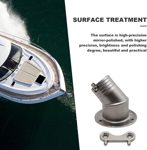 1-1/2 Inch Filler Neck Universal Fuel Filler Neck Boat Fuel Tank Water Deck Fuel Filler Angled Neck Refueling Port with Key Replacement for Boat Yacht Caravan in Saudi Arabia
