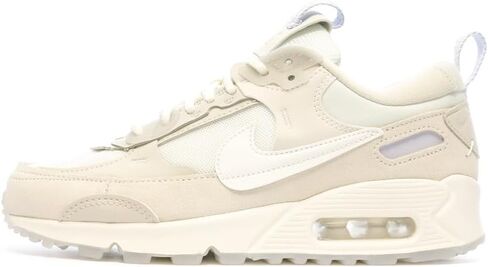 Nike Air Max 90 LV8 Women's Shoes (FD4328-102, White/Baroque Brown/Light Orewood Brown/Photon Dus) Size 8.5 in Saudi Arabia