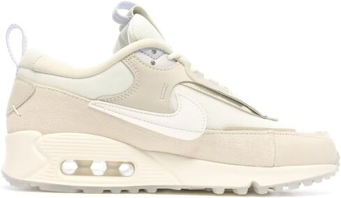 Nike Air Max 90 LV8 Women's Shoes (FD4328-102, White/Baroque Brown/Light Orewood Brown/Photon Dus) Size 8.5 in Saudi Arabia