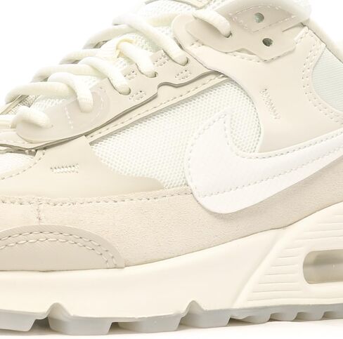 Nike Air Max 90 LV8 Women's Shoes (FD4328-102, White/Baroque Brown/Light Orewood Brown/Photon Dus) Size 8.5 in Saudi Arabia