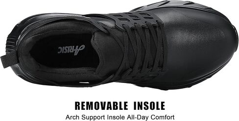 Non Slip Work Shoes for Men Waterproof Slip On Sneakers Comfortable Restaurant Kitchen Chef Slip Resistant Walking Shoes Hands Free Slip in Sneaker Men Footwear Black in Kuwait