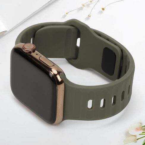 Adjustable Silicone Sport Band for Smartwatch Soft Lightweight Flexible Strap Comfortable and Easy to Switch Watch Strap in Saudi Arabia