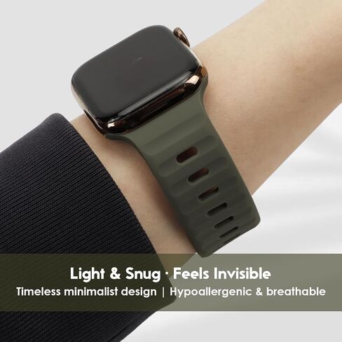 Adjustable Silicone Sport Band for Smartwatch Soft Lightweight Flexible Strap Comfortable and Easy to Switch Watch Strap in Saudi Arabia