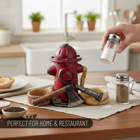 Pine Ridge Bigfoot Sasquatch Salt and Pepper Shaker - اثنان من الهزازين الزجاجيين ، و CADDY BIGFOOT CADDY للتوابل والتوابل ، للمطبخ ، أو تناول الطعام أو ديكور الطاولة in Kuwait