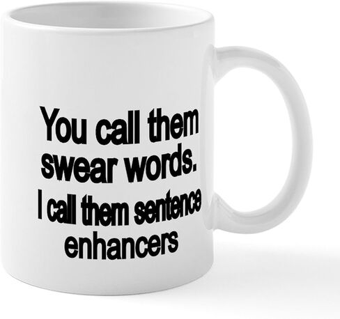 كوب CafePress You Call Them Swear Words كوب قهوة من السيراميك سعة 11 أونصة (325 مل). in Kuwait