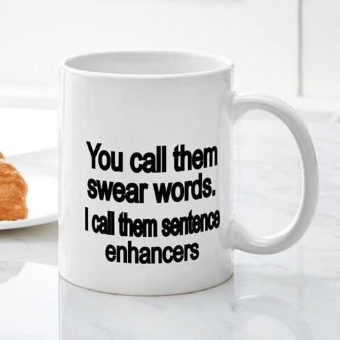 كوب CafePress You Call Them Swear Words كوب قهوة من السيراميك سعة 11 أونصة (325 مل). in Kuwait
