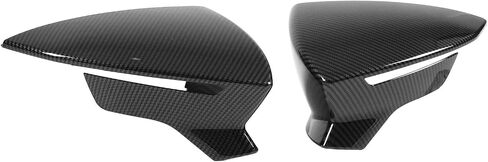 Side Mirror Cover, Rear View Mirror Cover, Wing Mirror Cap Replacement, Smooth Texture, with Improving Aerodynamic Performance, Wing Mirror Cap Replacement (Glossy Black) in Saudi Arabia