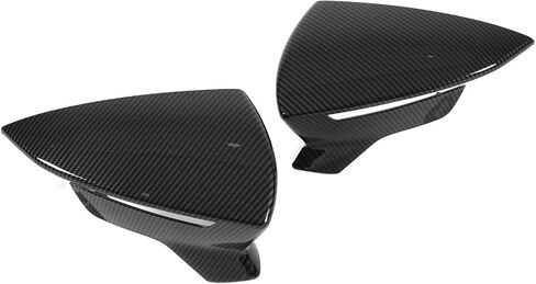 Side Mirror Cover, Rear View Mirror Cover, Wing Mirror Cap Replacement, Smooth Texture, with Improving Aerodynamic Performance, Wing Mirror Cap Replacement (Glossy Black) in Saudi Arabia