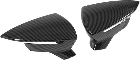 Side Mirror Cover, Rear View Mirror Cover, Wing Mirror Cap Replacement, Smooth Texture, with Improving Aerodynamic Performance, Wing Mirror Cap Replacement (Glossy Black) in Saudi Arabia
