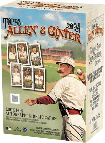 2024 Topps Allen & Ginter Baseball Trading Card Blaster Box (ابحث عن سيارات بول سكينز، ياماموتو، جاكسون ميريل، يوسين بولت، تشاك نوريس، ترافيس سكوت) in Saudi Arabia