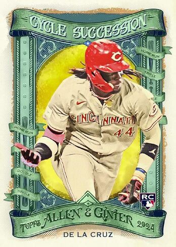 2024 Topps Allen & Ginter Baseball Trading Card Blaster Box (ابحث عن سيارات بول سكينز، ياماموتو، جاكسون ميريل، يوسين بولت، تشاك نوريس، ترافيس سكوت) in Saudi Arabia