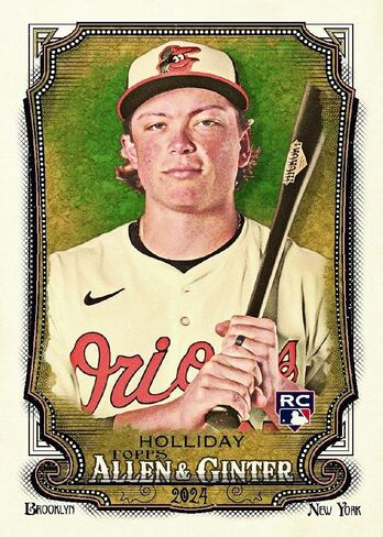 2024 Topps Allen & Ginter Baseball Trading Card Blaster Box (ابحث عن سيارات بول سكينز، ياماموتو، جاكسون ميريل، يوسين بولت، تشاك نوريس، ترافيس سكوت) in Saudi Arabia