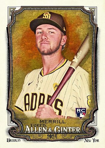 2024 Topps Allen & Ginter Baseball Trading Card Blaster Box (ابحث عن سيارات بول سكينز، ياماموتو، جاكسون ميريل، يوسين بولت، تشاك نوريس، ترافيس سكوت) in Saudi Arabia