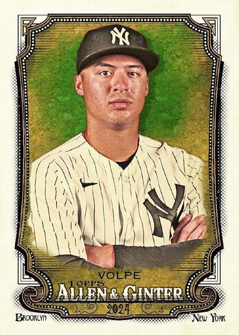 2024 Topps Allen & Ginter Baseball Trading Card Blaster Box (ابحث عن سيارات بول سكينز، ياماموتو، جاكسون ميريل، يوسين بولت، تشاك نوريس، ترافيس سكوت) in Saudi Arabia