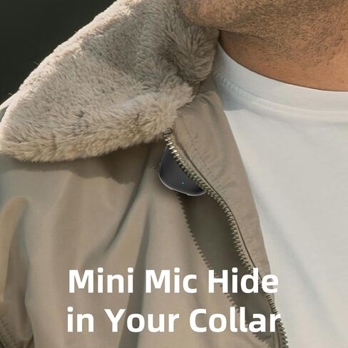 2 in 1 Wireless Lavalier Microphone for iPhone Android - Mini Phone Microphone with 24 H Charging Case for Video Recording Vlog TikTok Instagram Asmr, Noise Cancellation 70Ft Transmission in Kuwait