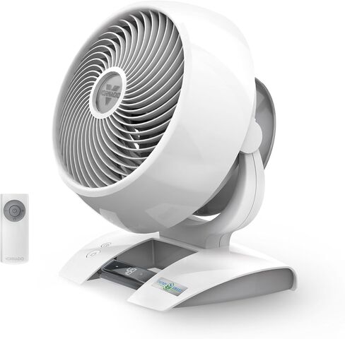 Vornado 6803DC Energy Smart Medium Pedestal Air Circulator Fan with Variable Speed Control, Ice White, CR1-0259-43 in Kuwait