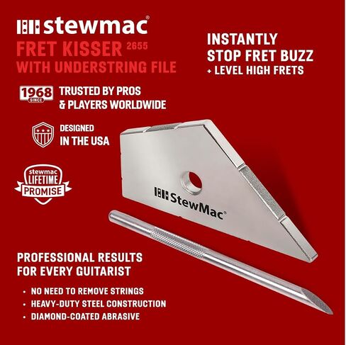 أداة تسوية Stewmac Fret Kisser Fret ، وسرعان ما اكتشف مستوى جيتار واحد (3771) in Saudi Arabia
