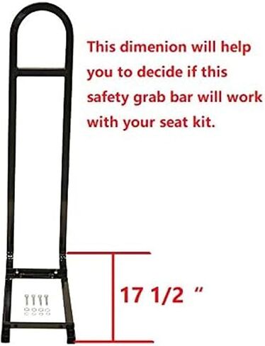 Huskey Golf Cart Rear Seat Safety Grab Bar U-Shaped Hand Rail for EZGO TXT/RXV Models, One Solid Piece with Mounting Hardware… in Saudi Arabia