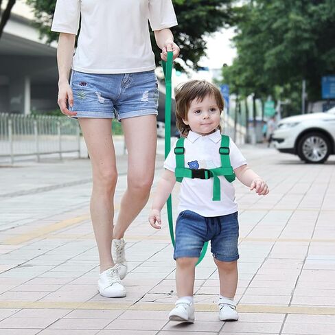 3 in 1 Toddler Harness Leash + Baby Anti Lost Wrist Link, Accmor Cute Dinosaur Child Safety Harness Tether, Kids Walking Wristband Assistant Strap Belt for Parent Boys Outdoor Activity (Black) in Saudi Arabia