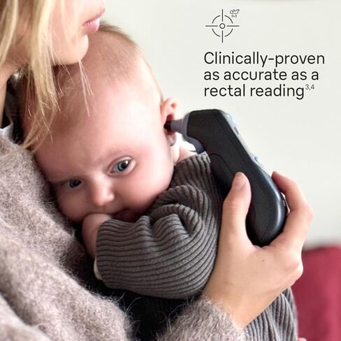 Braun Thermoscan 7+ Connection Digital Ear Thermometer - App Family App متوافق ، تقنية الدقة العليا ، الشاشة المرمزة بالألوان ، العلامة التجارية رقم 1 موصى بها من قبل أطباء الأطفال in Saudi Arabia