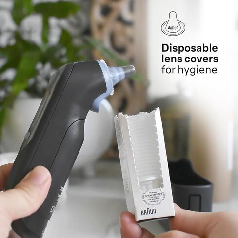 Braun Thermoscan 7+ Connection Digital Ear Thermometer - App Family App متوافق ، تقنية الدقة العليا ، الشاشة المرمزة بالألوان ، العلامة التجارية رقم 1 موصى بها من قبل أطباء الأطفال in Saudi Arabia