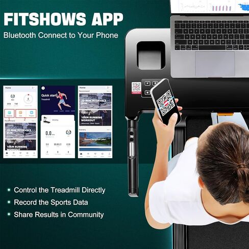 حلقة مفرغة مع محطة عمل مكتبية وارتفاع قابل للتعديل ، وسعة وزن 300 رطل ، ومطحنة قابلة للطي مع ميل 3 ، ومكبر صوت وتطبيق بلوتوث ، وسادة المشي بحجم 2.5 حصان مع سطح مكتب للمكتب المنزلي in Kuwait