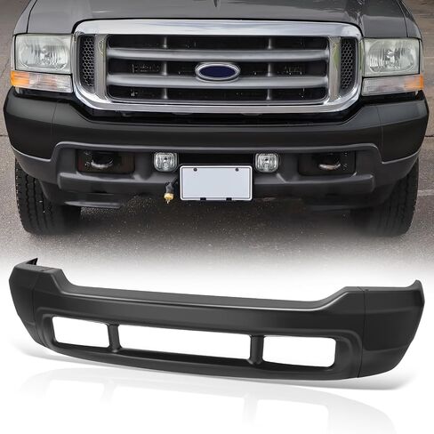 Auto Dynasty Front Bumper Face Bar Compatible with 2000-2004 Ford F-250 F-350 Super Duty, FO1002365, Paint to Match Black in Saudi Arabia