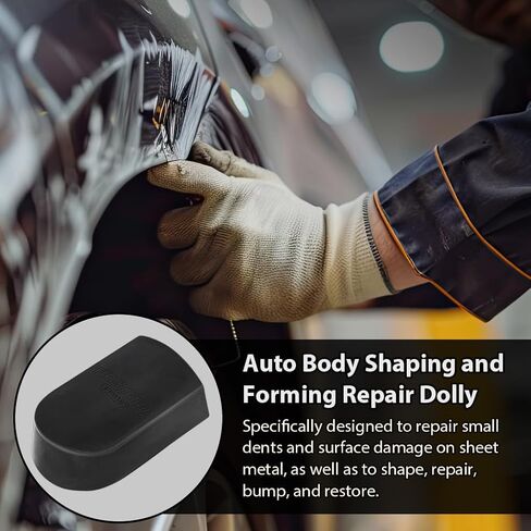 FIRSTINFO F3931D Rubber Curved Dolly, 1-Piece, Damage- Free Auto Sheet Metal Car Body Repair Tool in Saudi Arabia