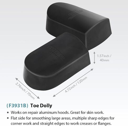 FIRSTINFO F3931D Rubber Curved Dolly, 1-Piece, Damage- Free Auto Sheet Metal Car Body Repair Tool in Saudi Arabia