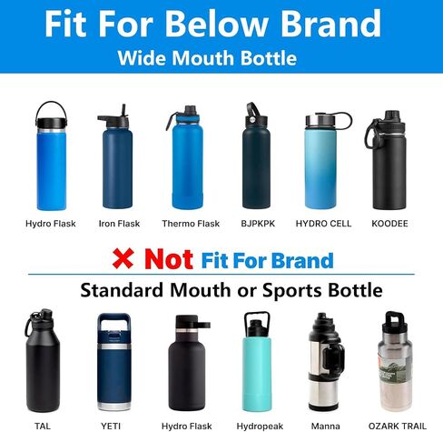 Hydroflask Lids with Straw for Wide Mouth Water Bottle,16oz/18oz/24oz/32oz/40oz Hydroflask Straw Lid Replacement,Water Bottle Flex Straw Cap Accessories in Saudi Arabia