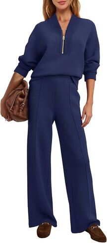 SENSERISE Womens Lounge Sets Sweatsuits 2 Piece Outfit Fall Matching Sweat Sets Airport Travel Outfit Tracksuit in Saudi Arabia