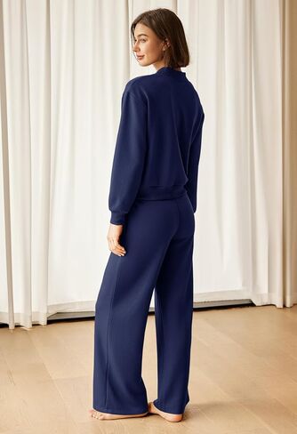 SENSERISE Womens Lounge Sets Sweatsuits 2 Piece Outfit Fall Matching Sweat Sets Airport Travel Outfit Tracksuit in Saudi Arabia
