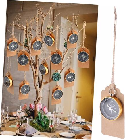 GANAZONO Compass Wedding Favor Set 10pcs Pocket Compass Pendant Decorative Party Favor Families Friends in Saudi Arabia