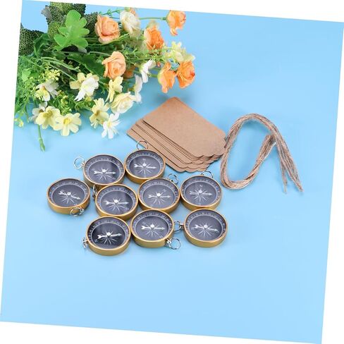 GANAZONO Compass Wedding Favor Set 10pcs Pocket Compass Pendant Decorative Party Favor Families Friends in Saudi Arabia