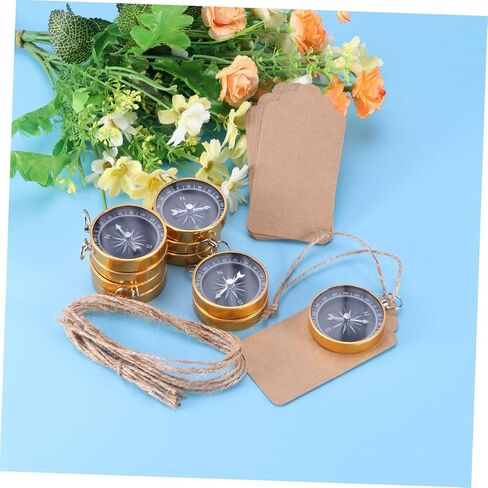 GANAZONO Compass Wedding Favor Set 10pcs Pocket Compass Pendant Decorative Party Favor Families Friends in Saudi Arabia