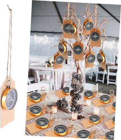 GANAZONO Compass Wedding Favor Set 10pcs Pocket Compass Pendant Decorative Party Favor Families Friends in Saudi Arabia